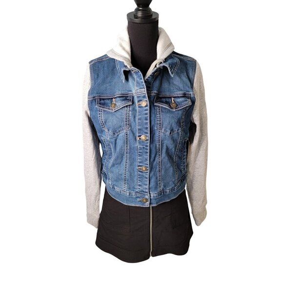 Wax Jean Denim Hoodie Jacket Junior Size Large NWT - Picture 7 of 16